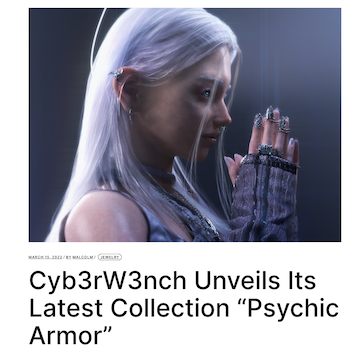 RAYDAR | Cyb3rW3nch unveils its latest collection