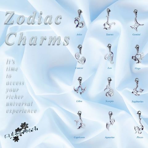lobster clasp zodiac charms for sun moon rising charm bracelets