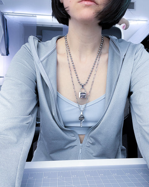 Lock + Key Necklace Set