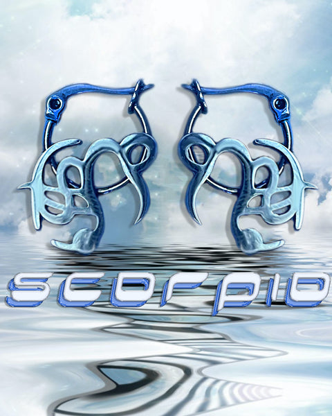 Scorpio Zodiac Hoops
