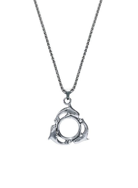 Wheel of Fortune Tarot Charm Necklace