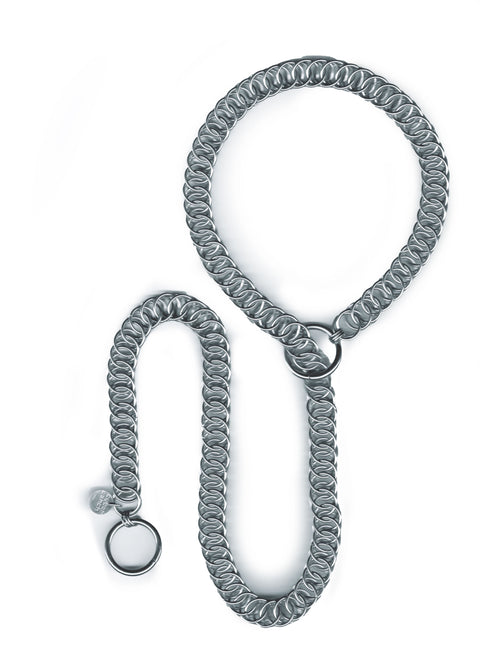 chainmail leash adjustable choke chain