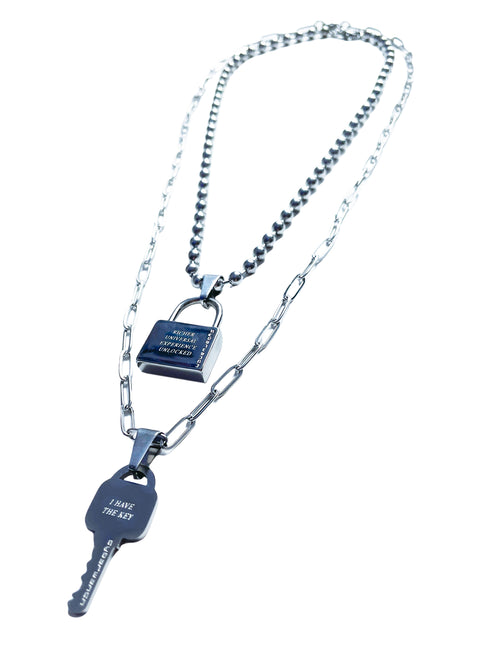 lock and key promise necklaces