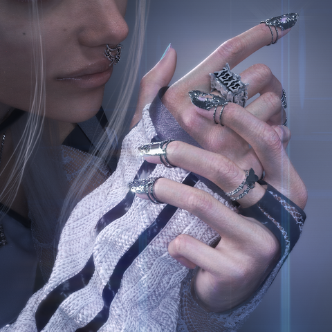 Shuriken Shield Fingertip Ring