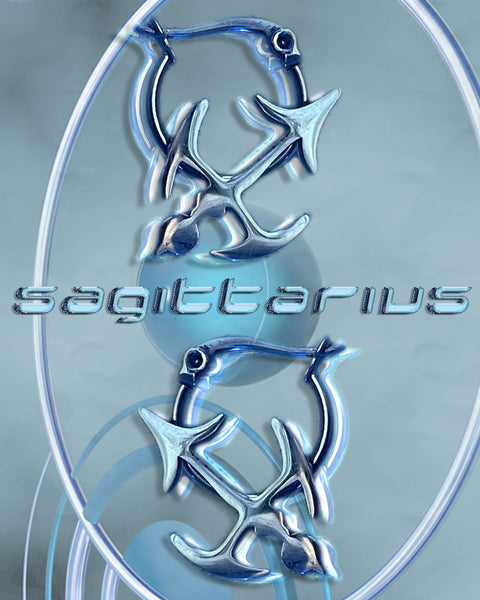 Sagittarius Zodiac Hoops