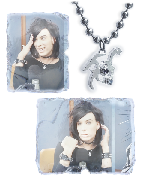 Alaska Thunderf*ck wears the limited edition Cyb3rW3nch Pisces necklace...