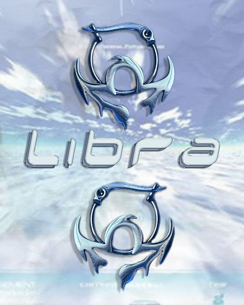 Libra Zodiac Hoops
