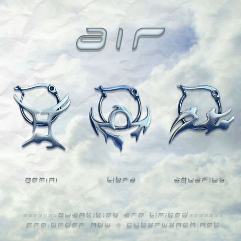 air sign zodiac hoop earrings gemini libra aquarius