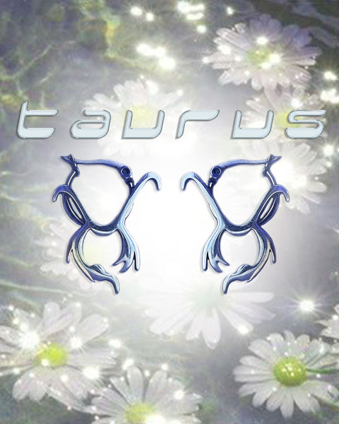 Taurus Zodiac Hoops